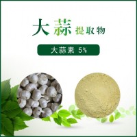 厂家供应大蒜提取物 大蒜素5% 水溶粉 现货包邮