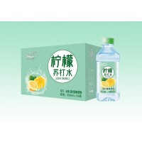 孟州欢乐多饮品金登河牌柠檬苏打水350ml厂家直供，0客诉