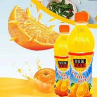 孟州欢乐多饮品金登河牌橙果粒450ml厂家直供，0客诉