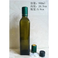 橄榄油瓶方形圆形250ml500ml橄榄油玻璃瓶子