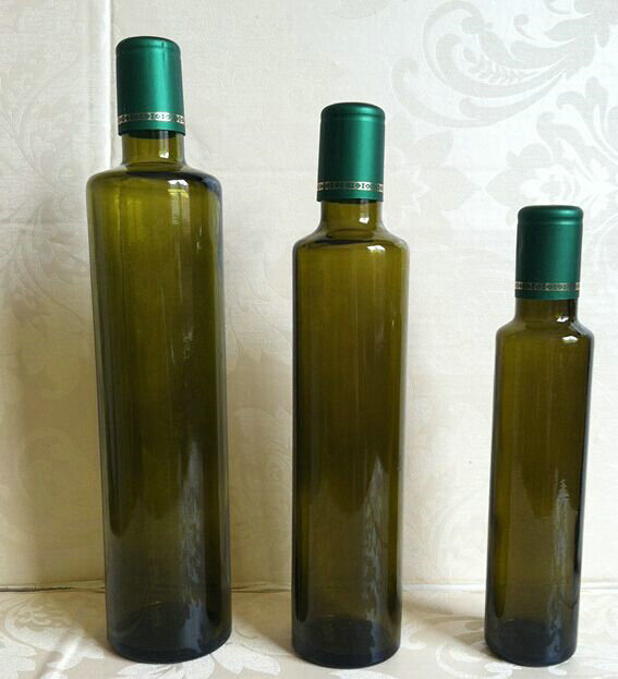 绿橄榄油瓶圆