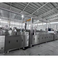 鱿鱼圈油炸流水线 薯片全自动油炸生产线